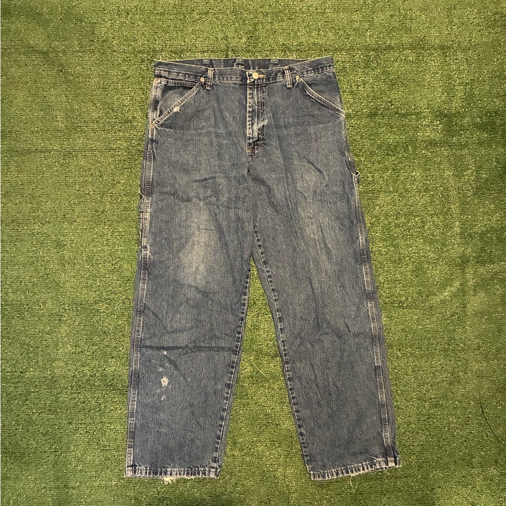 Wrangler Relaxed Fit Denim Jeans - Classic Blue